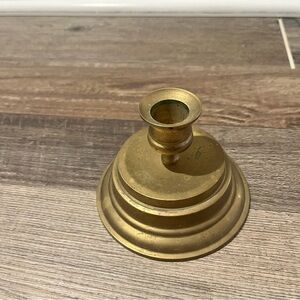 Elegant Vintage Brass Candle Holder